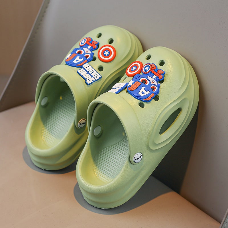 Children'S Slippers Boys' Summer Arrival Mid-Large Children'S Non-Slip Soft Sole Cave Shoes Boys Outwear Sandals - Image 4