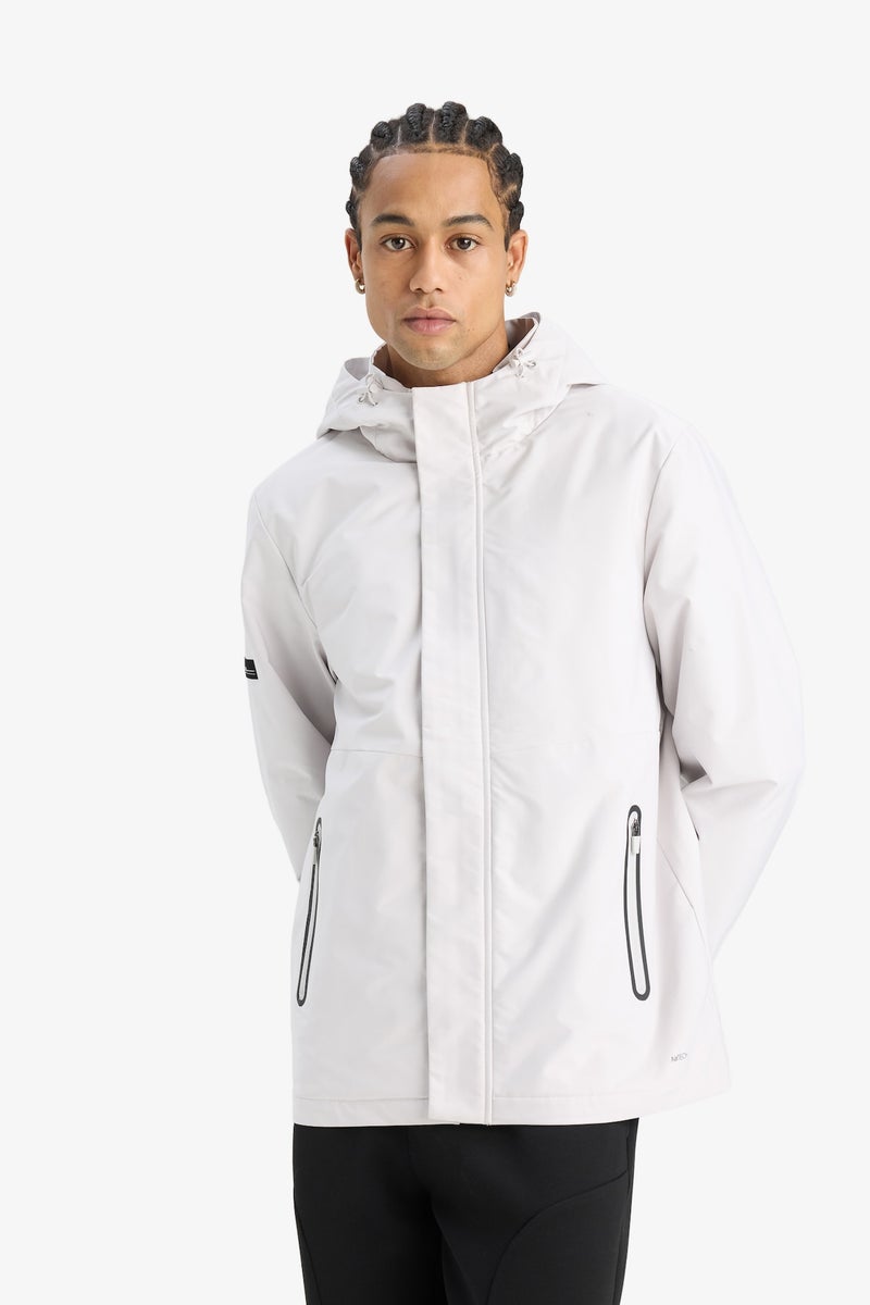 DeFactoFit Regular Fit Hooded Waterproof Rain Jacket - Image 4