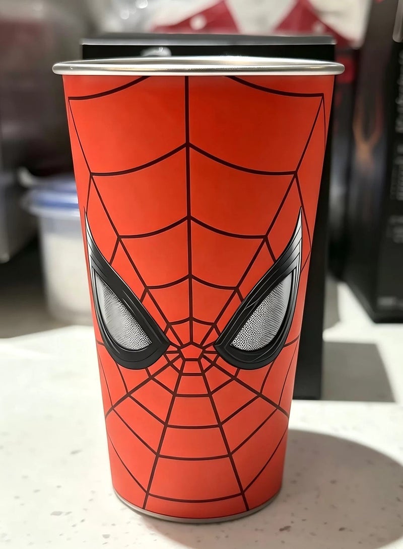 SPIDERMAN Color Changing Spider Web Tumbler Cup With Lid And Straw Glow In The Dark Cool Party Drink Cup 500ML - Image 5