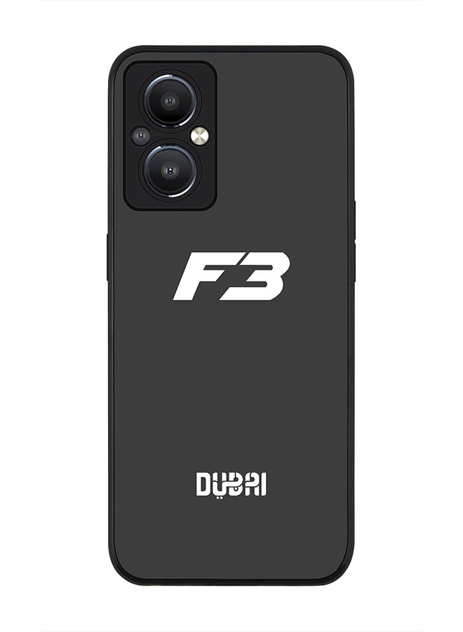 Stylizedd Rugged Black edge case for Reno8 Z 5G / Reno8 Lite 5G / Reno7 Z 5G Slim fit Soft Case Flexible Rubber Edges Anti Drop TPU Gel Thin Cover - Faz3 Dubai Grey - Image 1
