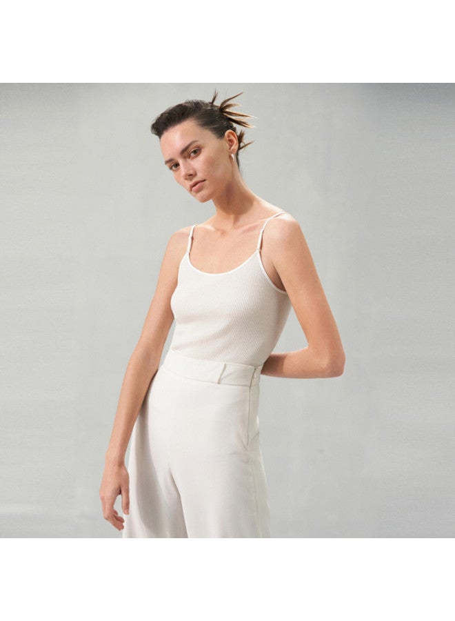 AIMER Elegant Lace Strap V-Neck Reversible Camisole For Women - Image 3