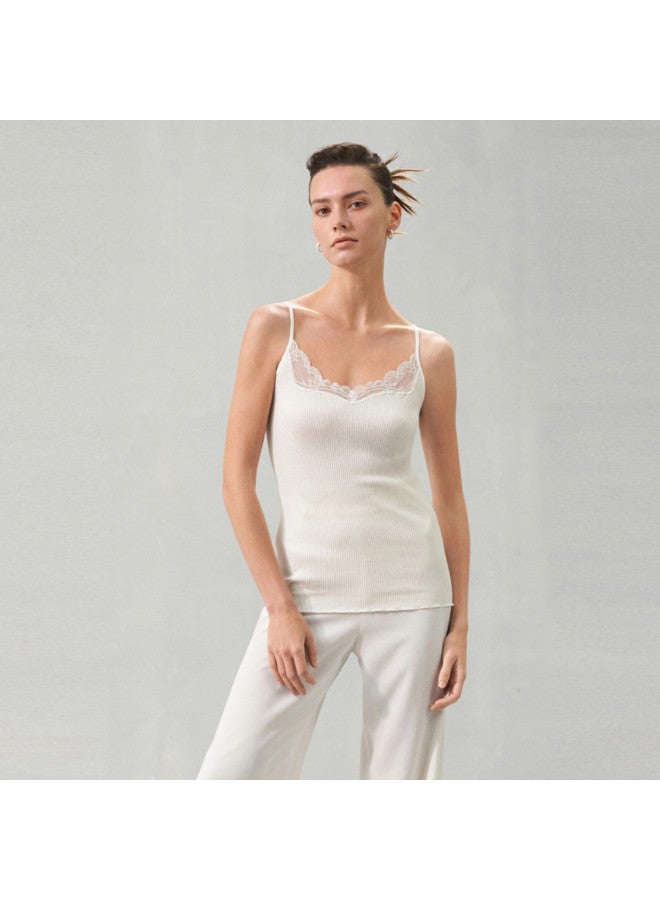 AIMER Elegant Lace Strap V-Neck Reversible Camisole For Women - Image 2