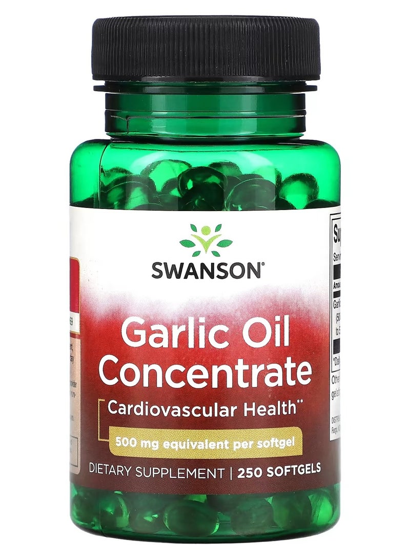 Swanson, Garlic Oil Concentrate, 500 mg, 250 Softgels