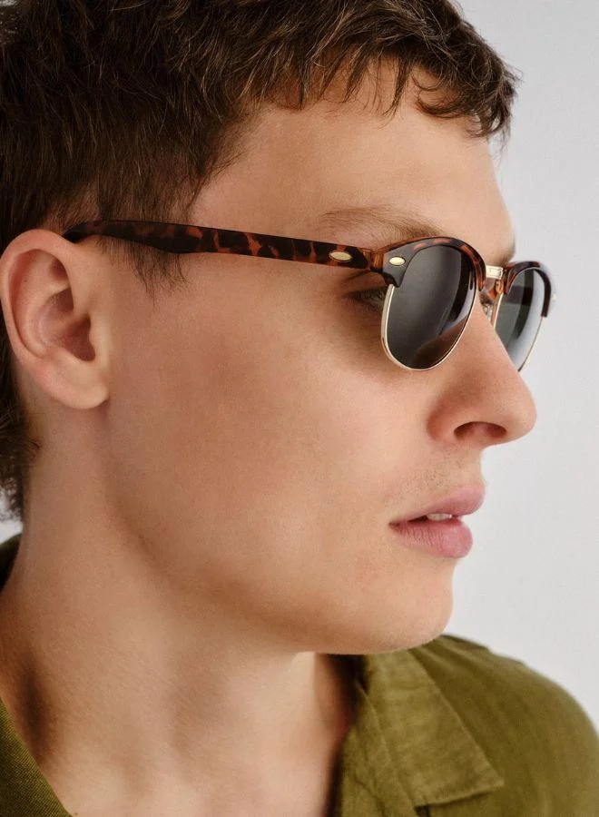 Solarized Retro Combo Glasses– Stylish Classic Eyewear - Lightweight, Durable, Trendy Retro Frames for Everyday Use, Fashion, and Parties