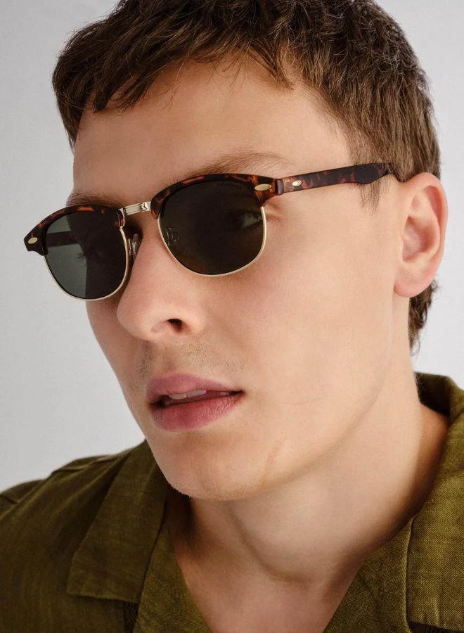 Solarized Retro Combo Glasses– Stylish Classic Eyewear - Lightweight, Durable, Trendy Retro Frames for Everyday Use, Fashion, and Parties