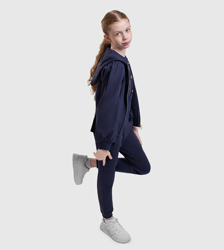 Embroidered Hooded Jacket