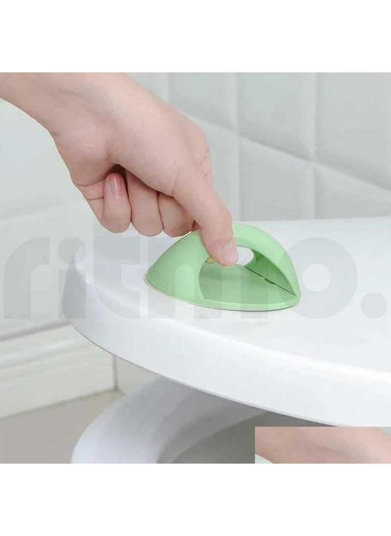Ritmo Ritmo 2 pcsRound Window Simple Adhesive Handle for Sliding Window Cabinet Kitchen Drawer Door PVC Handles  - Image 5