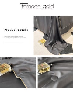tornado gold Ice Silk Summer Quilt 4 Sets of Air Conditioning Thin Quilt 180*200cm with Cool Feeling Summer Quilt  - Image 3