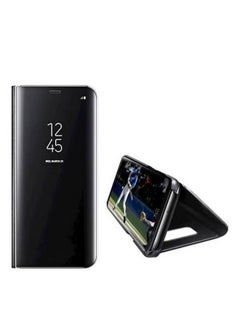 Mirror Plated Flip Case Cover For Samsung Galaxy S10 Black