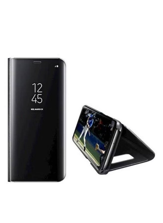 Generic - Mirror Plated Flip Case Cover For Samsung Galaxy S10 Black - Image 1