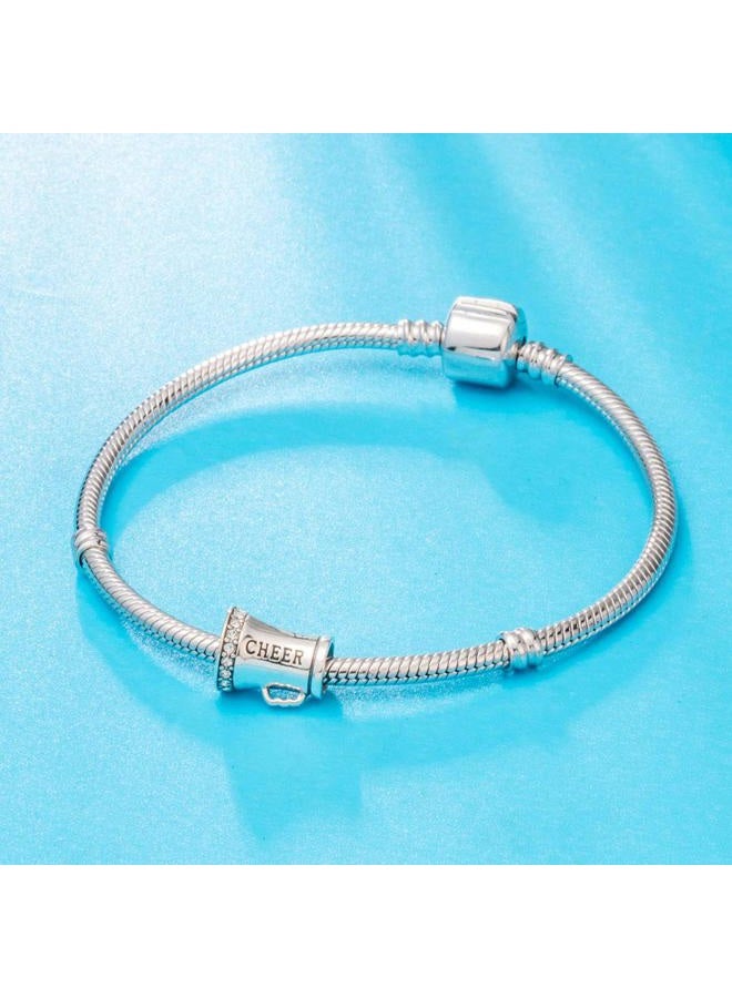 ARTCHARM Cheer Charms Sterling Silver Cheerleader Charm Sport Charm, Valentine's Day Gift for Lovers/Friends/Mothers/Travelers - Image 4