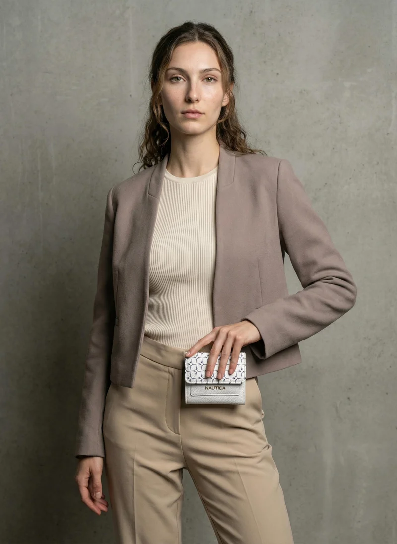 NAUTICA ELLA Tri-Fold Monogram Wallet