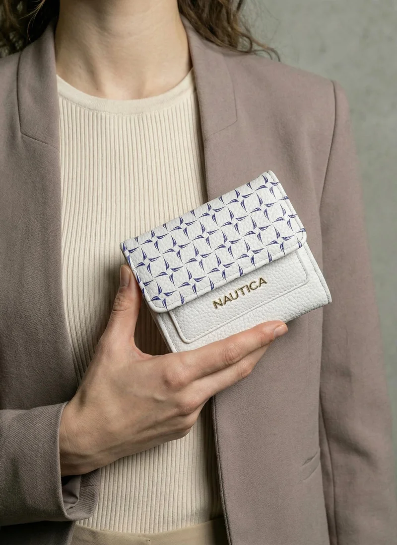 NAUTICA  ELLA Tri-Fold Monogram Wallet for Women | Best Price UAE