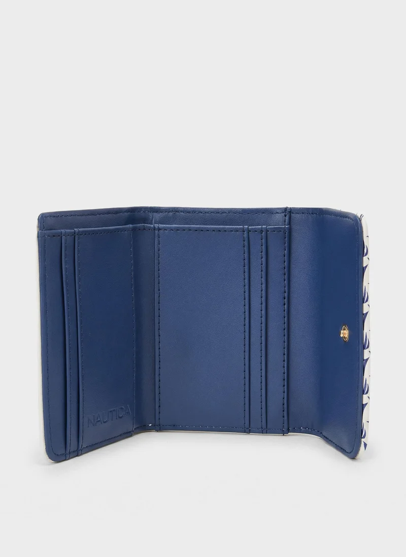 NAUTICA  ELLA Tri-Fold Monogram Wallet for Women | Best Price UAE