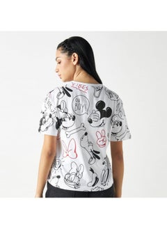 All-Over Mickey Mouse and Friends Print T-shirt with Short Sleeves - pzsku/Z58134C4499BB8786CD08Z/45/_/1729772101/8a5c85cf-c3db-46b4-bb9c-baf1b9a6c254