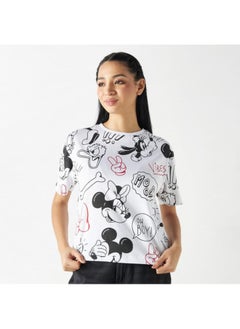 All-Over Mickey Mouse and Friends Print T-shirt with Short Sleeves - pzsku/Z58134C4499BB8786CD08Z/45/_/1729772140/25539c63-6298-4acd-9515-73f339e50e35