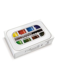 SENNELIER Sennelier L'Aquarelle French Artists Watercolour Aqua-Mini Set - Metal Box Of 8 Half Pans, Assorted  - Image 3