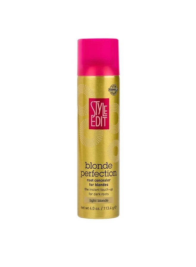 STYLE EDIT LIGHT BLONDE Root Concealer Touch Up Spray | Instantly Covers Grey Roots | Professional Salon Quality Cover Up Hair Products for Women |4 Ounce (Pack of 1) - Image 1