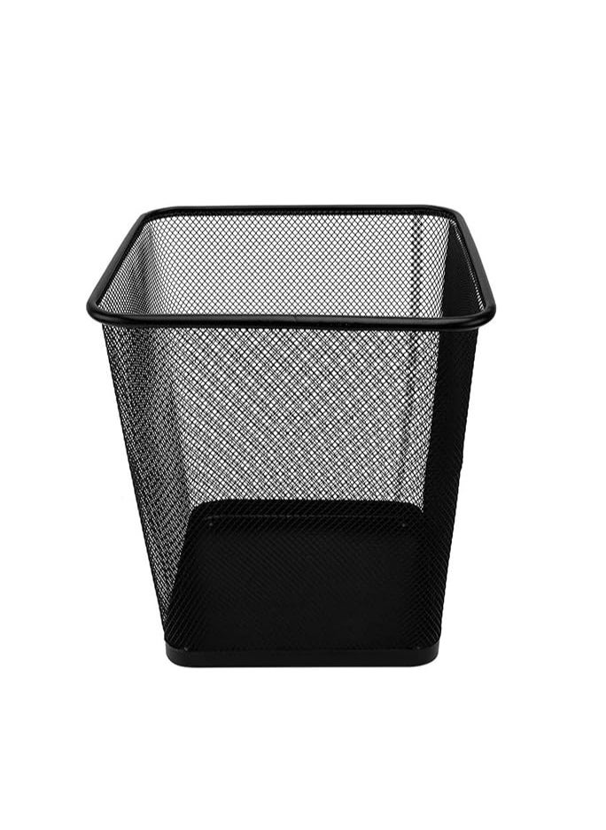 Spaceshoop Mesh Wastebasket,office Trash Can,recycling Bin Mesh Metal Trash Bin,Cage For Office, Bedroom And Is Lightweight, Sturdy And Collects Rubbish Square (Large)  - Image 1