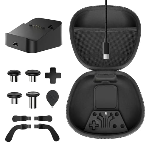 OLCLSS Metal Thumbsticks for Xbox Elite Controller Series 2, Xbox Elite Controller Series 2 Accessories Components Metal Mod 4 Swap Magnetic Joystick, 4 Paddles, 1 Standard D-Pads - Image 1