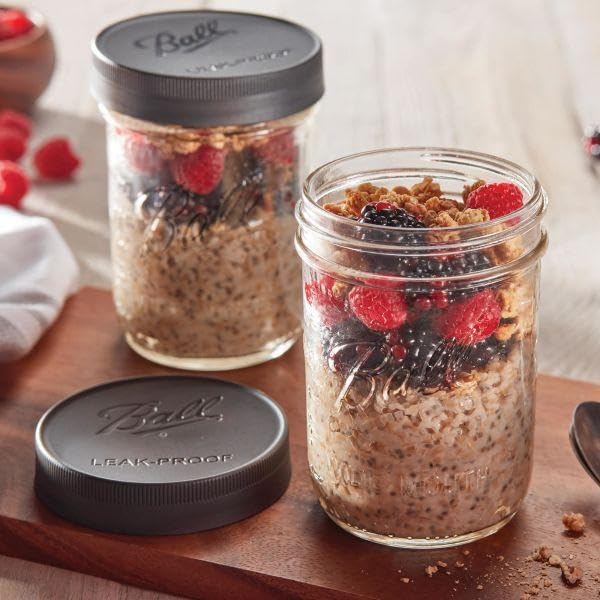 Ball Ball Leak-Proof Plastic Lids for Glass Mason Jars, Used for Canning, Pickling, Juice, Jam, Jelly (Regular, 6 Count (Pack of 1))  - Image 3