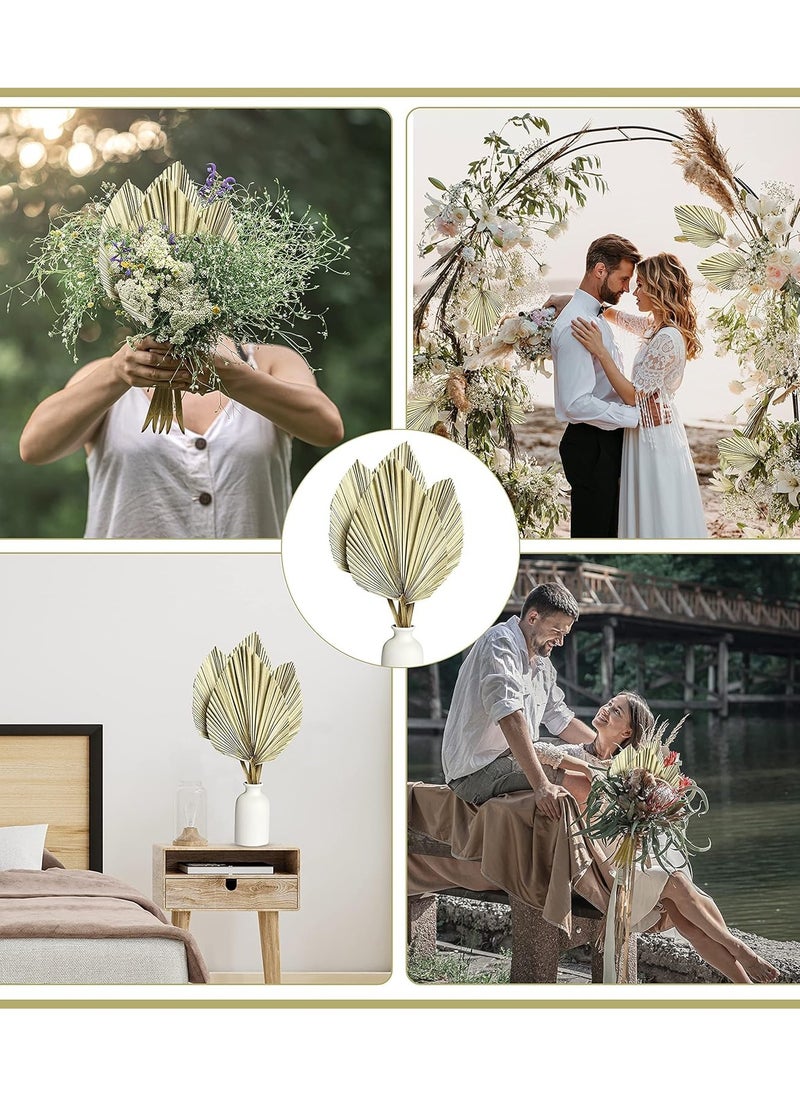 Generic Natural Dried Palm Leaves, 4PCS Large 18" Palm Fans, Perfect for Boho Wedding, Home Decor, Party Arrangements, Kitchen Vase, Farmhouse Table Centerpieces, Anniversary Decorations  - Image 5
