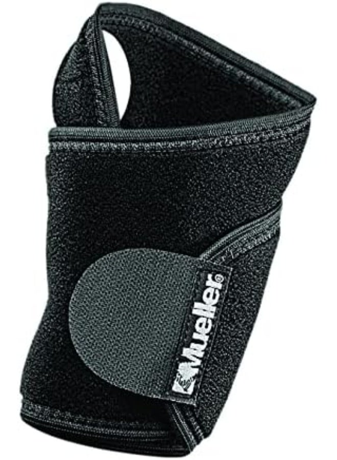 Mueller Wraparound Wrist Support (6–12")| One Size Fit, Adjustable, Breathable |Helps Healing, Pain Relief & Flexibility For Wrist, Black - Image 2