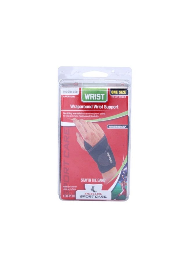 Mueller Wraparound Wrist Support (6–12")| One Size Fit, Adjustable, Breathable |Helps Healing, Pain Relief & Flexibility For Wrist, Black - Image 4