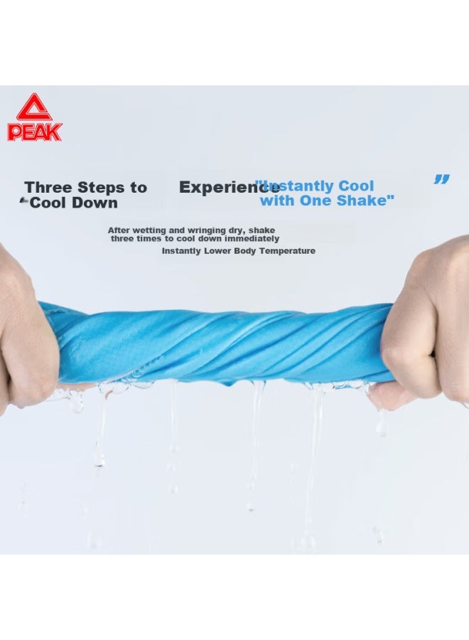 Peak Men'S And Women'S Cooling Towel, Swimming Bath Towel, Outdoor Sports Fitness Quick-Dry Towel, Running Basketball Sweat-Absorbing Wipe Towel, Long Gray - Image 3