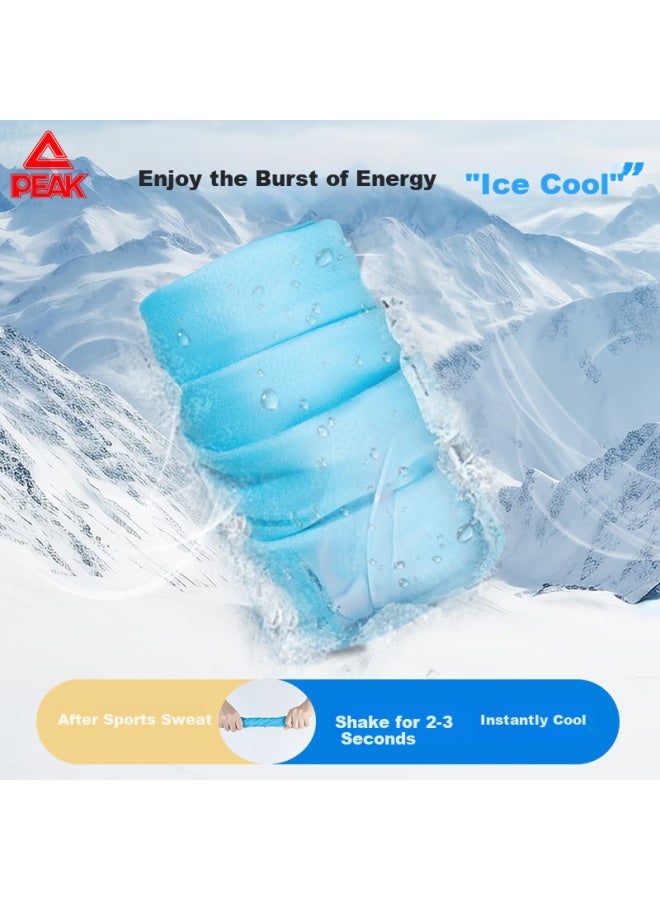 Peak Men'S And Women'S Cooling Towel, Swimming Bath Towel, Outdoor Sports Fitness Quick-Dry Towel, Running Basketball Sweat-Absorbing Wipe Towel, Long Gray - Image 4