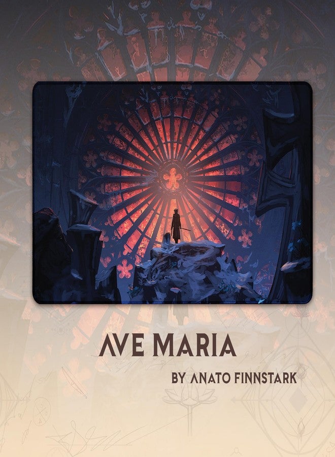 Paramint Ave Maria (Stitched) - MTG Playmat by Anato Finnstark, Bloodborne - Compatible with Magic The Gathering Playmat - Play MTG, YuGiOh, TCG - Original Play Mat Art Designs & Accessories - Image 3