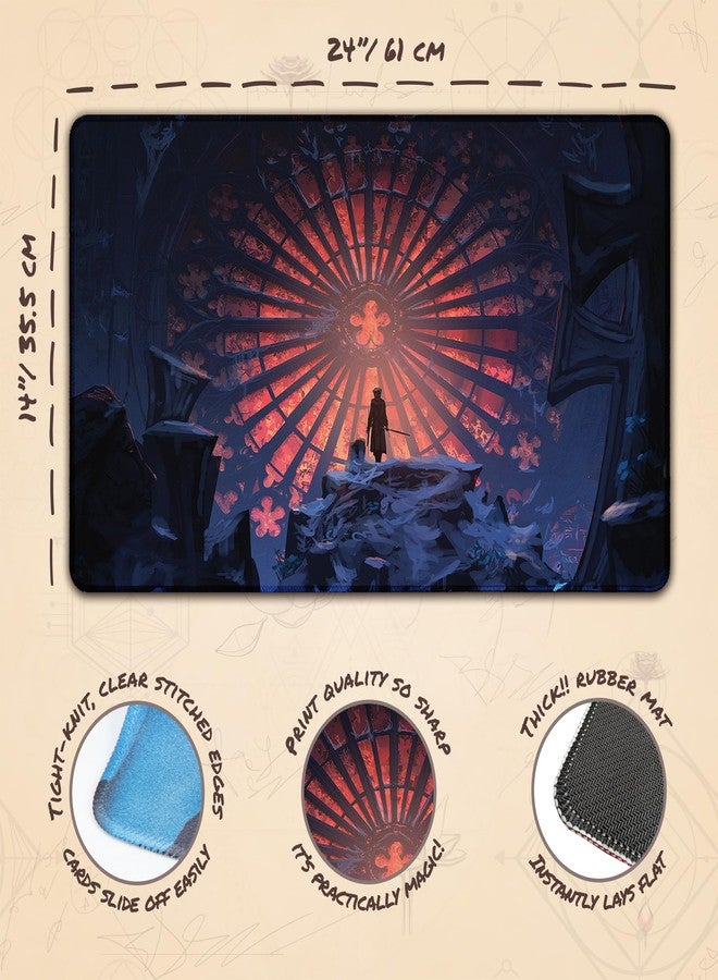 Paramint Ave Maria (Stitched) - MTG Playmat by Anato Finnstark, Bloodborne - Compatible with Magic The Gathering Playmat - Play MTG, YuGiOh, TCG - Original Play Mat Art Designs & Accessories - Image 4