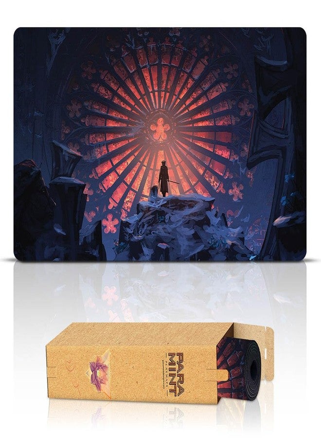 Paramint Ave Maria (Stitched) - MTG Playmat by Anato Finnstark, Bloodborne - Compatible with Magic The Gathering Playmat - Play MTG, YuGiOh, TCG - Original Play Mat Art Designs & Accessories - Image 1