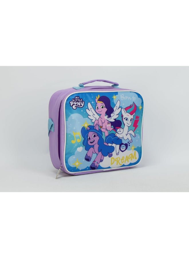 SunCe My Little Pony Insulated Zipper Closure Lunch Tote Purple and Blue 9.05 x 3.54 x 10.63 Inch SUNS-2251MLO  - Image 2