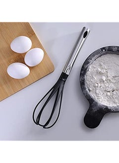 Stainless Steel Handled Rubber Whisk