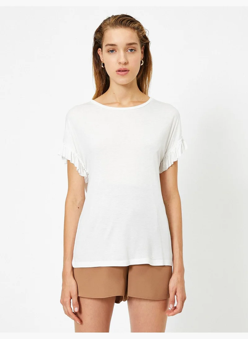 KOTON Frill Detailed T-Shirt