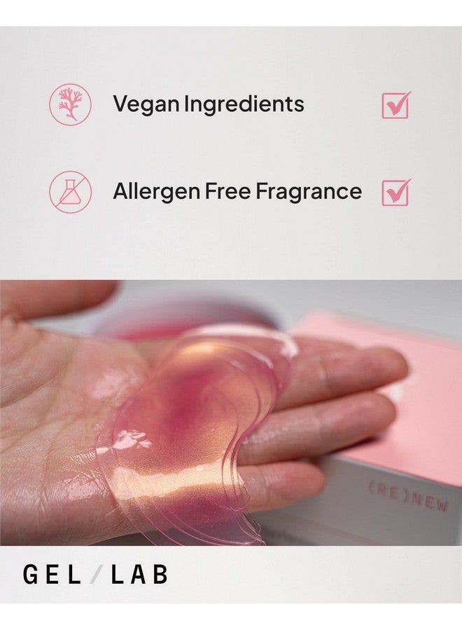 GEL LAB Renew Under Eye Gel Patch Korean Hydrating Eye Mask Retinol & Collagen Reduces Fine Lines And Wrinkles While Balancing And Brightening Skin Tone 60 Patches  - Image 5