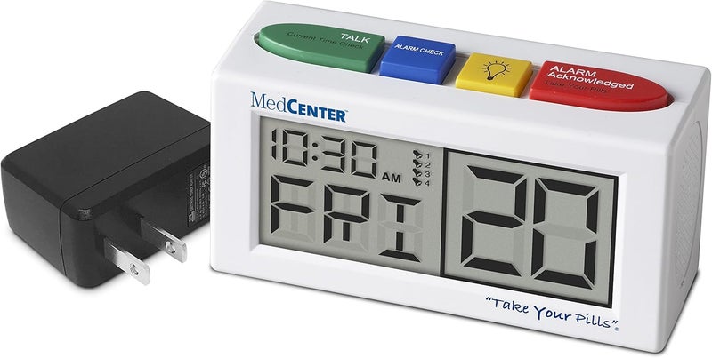 MEDCENTER محول الطاقة AC من MEDCENTER لساعة تذكير الأدوية المتحدثة - Image 3
