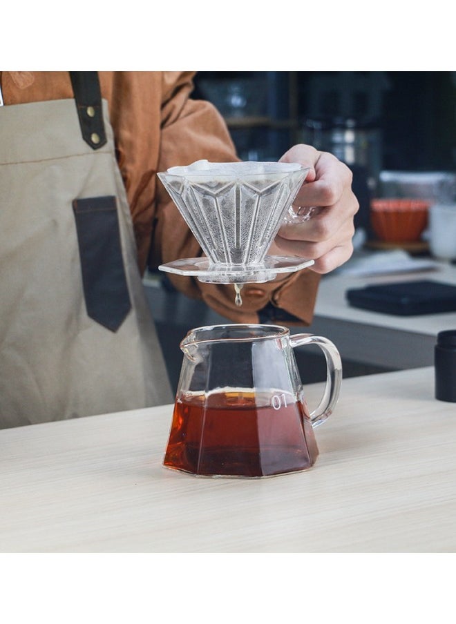WAOKN V60 Resin Coffee Filter Cup Dripper, Plastic Coffee Dripper, 1-4 Cups, Reusable Coffee Filter Cup, Slow Brewing Accessories, Suitable for Home, Cafe, Restaurant  | Coffee Pour over dripper | Filter coffee with Full Extracts Reusable Coffee Drip Filter Cone Fits All Coffee Cups & Mugs Slow Brewing Home  - Image 3