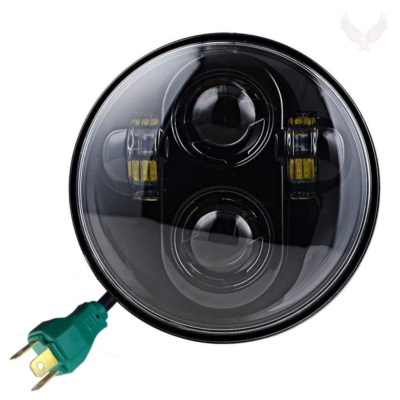 Eagle Lights 8900B 5 34 LED Headlight for Harley Davidson and Indian Motorcycles  Generation IIBlack Kit