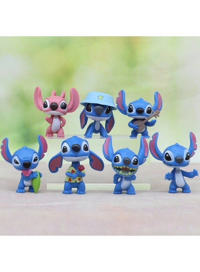 general Stitch 10-piece cake decoration decoration Interstellar baby Stitch anime doll birthday party collection decoration - Image 2