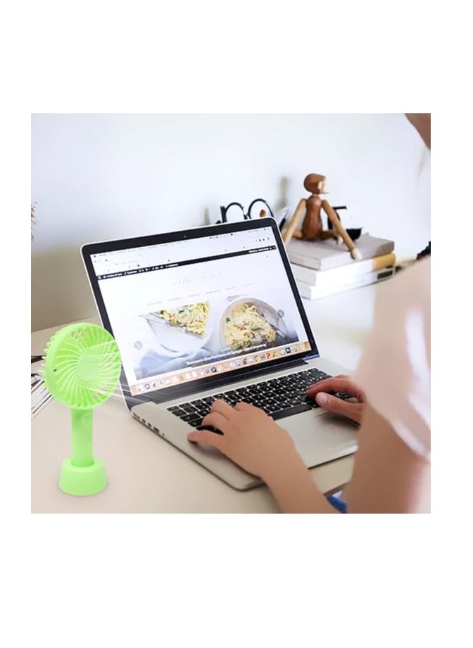 ماركة غير محددة - مروحة محمولة – موديل - SS-2 – قابلة للشحن – USB – لون (أخضر) - Image 1