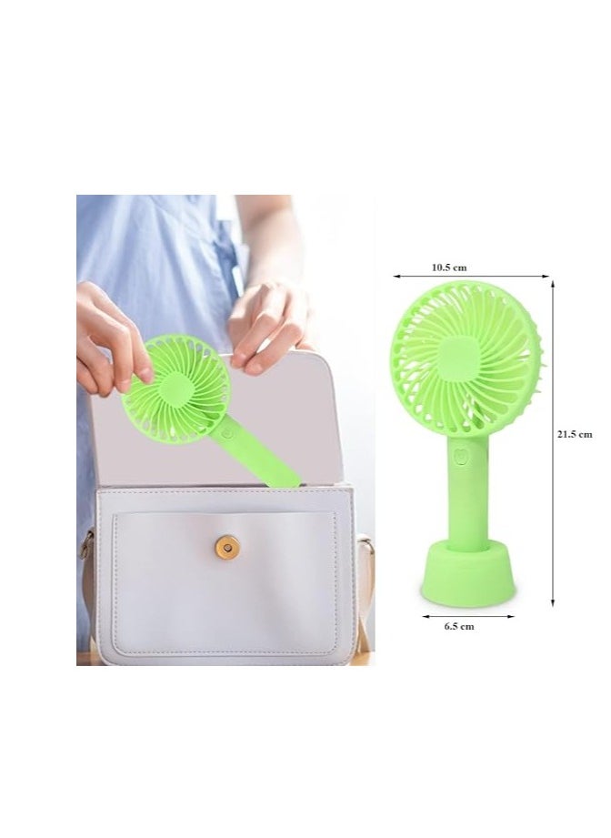 ماركة غير محددة - مروحة محمولة – موديل - SS-2 – قابلة للشحن – USB – لون (أخضر) - Image 1