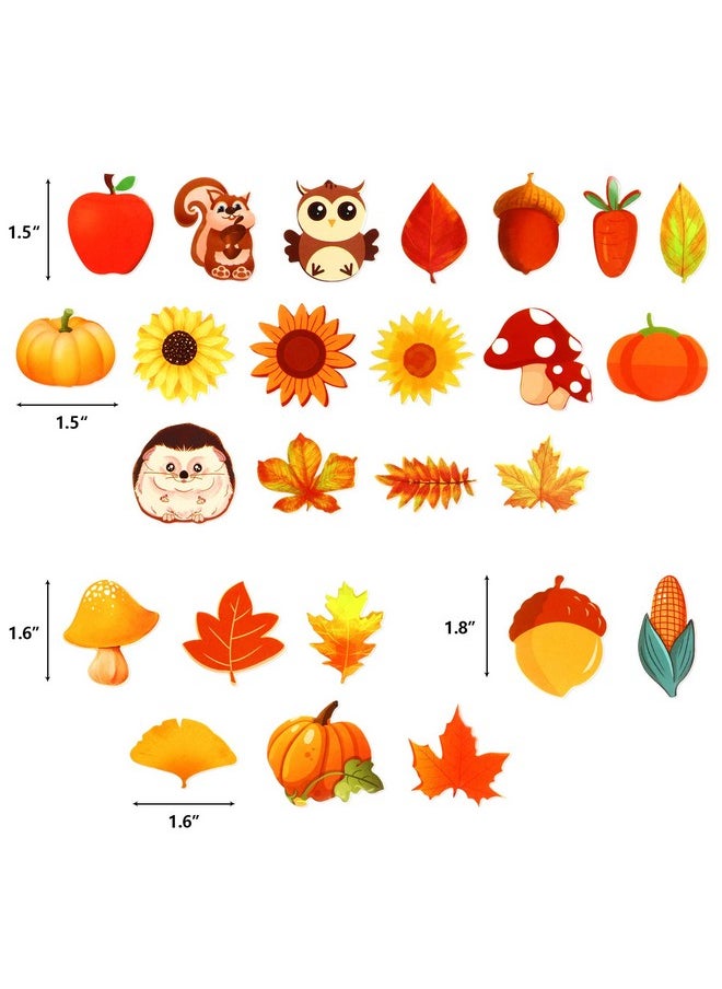 Fancy Land - Leaf Foam Stickers Fall Craft Sticker For Autumn Thanksgiving Scrapbooking Party Decoration 250 Pcs - Image 1