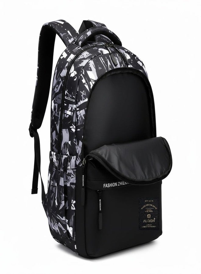 Alison Backpack for Girls Teenage School Backpack College Bookbag for Kids Casual Daypack (Black) - Image 2