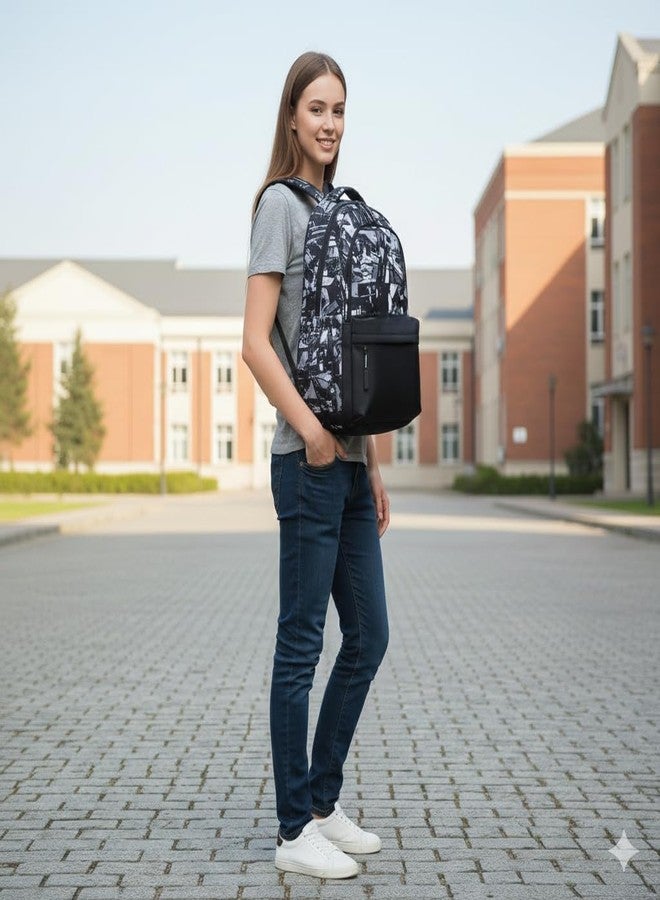 Alison Backpack for Girls Teenage School Backpack College Bookbag for Kids Casual Daypack (Black) - Image 5
