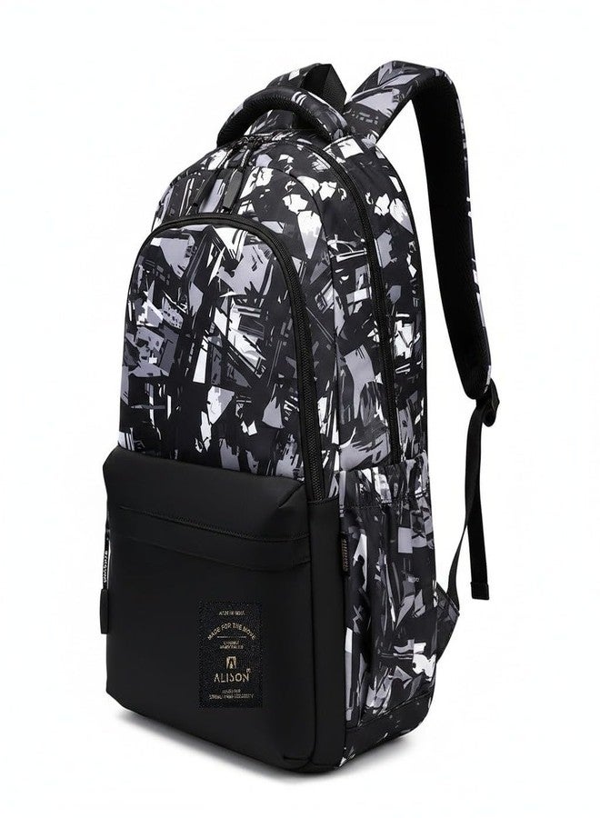 Alison Backpack for Girls Teenage School Backpack College Bookbag for Kids Casual Daypack (Black) - Image 3