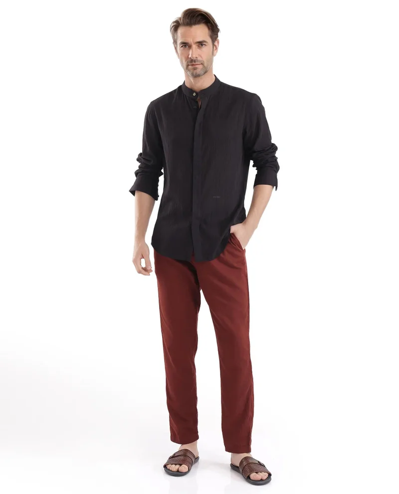Rare Rabbit Men's Creased Effect Cotton Shirt