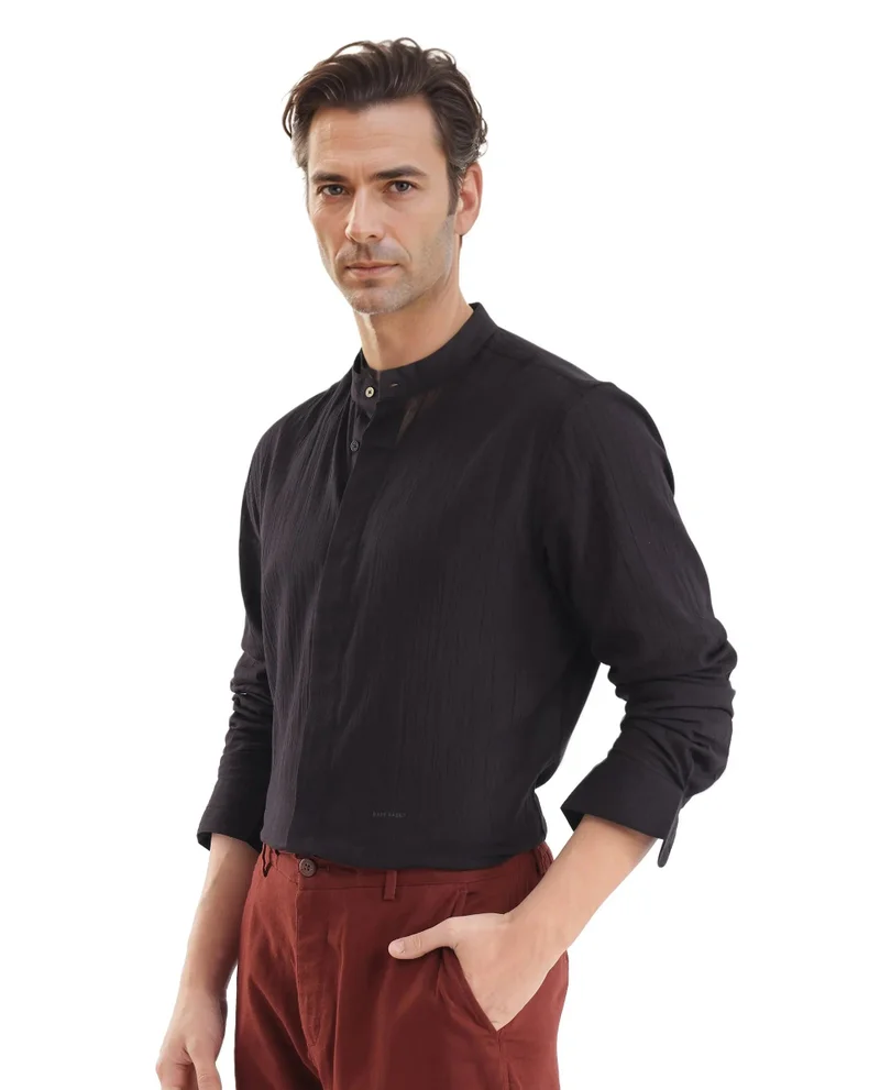 Rare Rabbit Men's Creased Effect Cotton Shirt