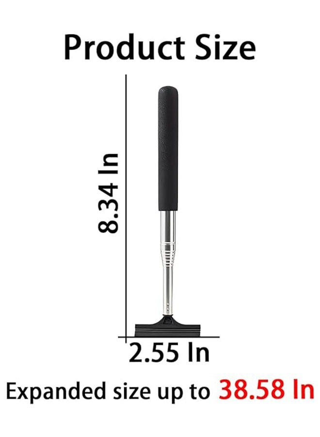 Generic 1 Pcs Car Rearview Mirror Wiper, Retractable Auto Glass Squeegee, Water Cleaner with Telescopic Long Rod, Portable Cleaning Tool for All Vehicles, Universal Automotive Accessories - Image 2